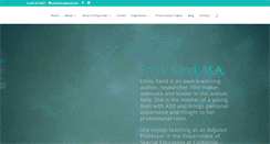 Desktop Screenshot of emilyiland.com